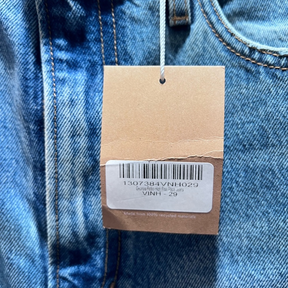 Reformation NWT Jeans Georgia retro high-rise flare Blue Jeans Women's size 29 - Picture 5 of 16